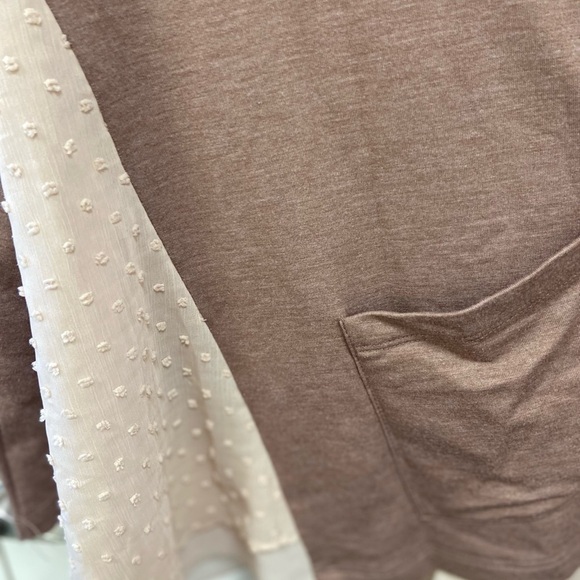 Logo Lori Goldstein women’s cardigan sweater flowy eyelet material sz small - Picture 5 of 9